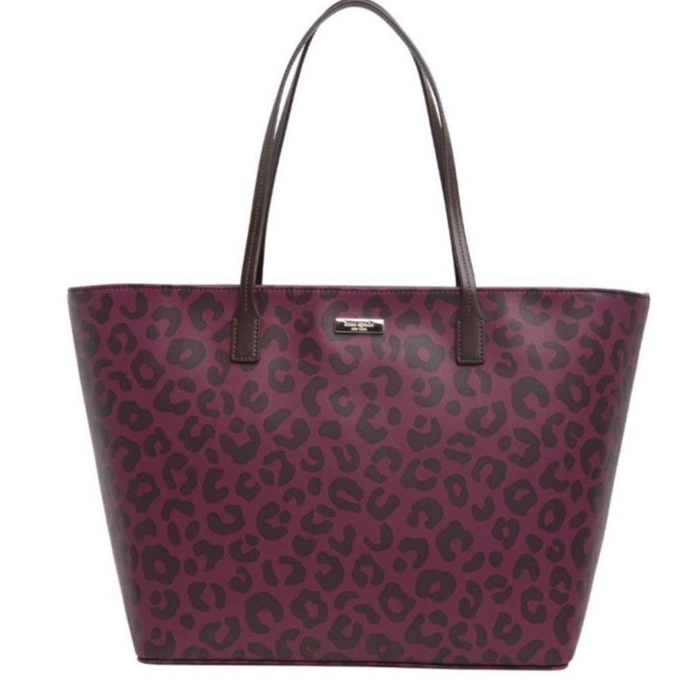 KATE SPADE SHORE STREET MARGARETA TOTE GRAPHIC LEOPARD PRINT. TagPrice $299. New